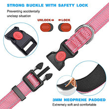 Load image into Gallery viewer, haapaw Reflective Dog Collar Padded with Soft Neoprene Breathable Adjustable Nylon Dog Collars for Small Medium Large Dogs