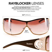 Load image into Gallery viewer, Verdster Sunglasses for Women Trendy Womens Shades Oversized Ladies Large Cosmo Brown/Brown