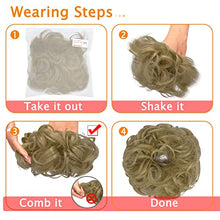 Load image into Gallery viewer, FXTYK Messy Hair Buns Hairpiece for Women Girls Hair Scrunchies Thick Hair Extension Bun Messy Curly Ponytail Extensions Updo Chignon-Ginger Brown Mix Bleach Blonde