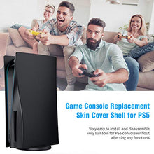 Load image into Gallery viewer, Benazcap PS5 Faceplates Cover Case Black Replacement Plate for Playstation 5 Standard, Hard Shockproof Side Plates Shell Case Skin for PS5 Disc Version Console - Matte Black