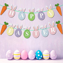 Load image into Gallery viewer, Funnlot Easter Decorations Home Happy Easter Decorations Easter Decoration Easter Bunting Easter Banner Happy Easter Banner Easter Bunting Decorations