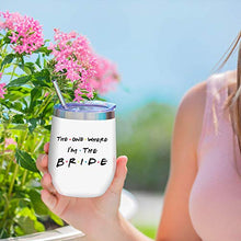 Load image into Gallery viewer, Bride To Be Gifts For Her - Wedding Gifts For Bride - Bridal Shower Gift, Bachelorette Gifts For Bride - Engagement Gifts For Women - Bridal Gifts For Bride To Be, Fiancee - 12oz Wine Tumbler