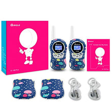 Load image into Gallery viewer, QNIGLO Rechargeable Kids Walkie Talkies, 8 Channels, 2 Mile Long Range, Voice Activated PMR Walkie Talkie Set Built-in Rechargeable Batteries for Girls/Boys/Adults