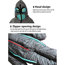 Load image into Gallery viewer, YLWJ Sleeping Bag with Arms and Legs Camping 0 Degree Sleeping Bag Wearable Lightweight Waterproof Warm & Cold Weather - 5℃/5℃ for Adults & Kids
