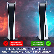 Load image into Gallery viewer, SIKEMAY PS5 Console Faceplate, Hard Shockproof Playstation 5 Face Plate Shell Skin Case, ABS Anti-Scratch Dustproof PS5 Gaming Console Cover Replacement Accessories for PS5 Disc Edition - Blue