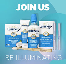 Load image into Gallery viewer, Oral Essentials Lumineux Teeth Whitening Kit - Includes 7 Treatments (14 Strips) | 1 Whitening Mouthwash, 1 Whitening Toothpaste & 1 Bamboo Toothbrush