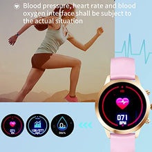 Load image into Gallery viewer, QL-Smart Smart watch Fitness Watches for Women 1.09" Full Touch Screen, Smartwatch ladies Fitness Trackers with Heart Rate Monitor, Step Counter Smart Watch for Android iPhone