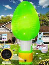 Load image into Gallery viewer, EBANKU 8.8 Ft Easter Inflatables Outdoor Decorations, Hot Air Balloon Bunny Happy Easter Egg Outdoor Indoor Holiday Decorations Bunny Blow Up Inflatables for Yard Lawn