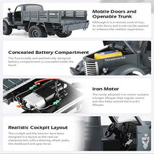 Load image into Gallery viewer, VanFty Rc Cars Rc Military Truck Off-Road Crawler Rc Trucks, 6WD Tracked Off-Road Toys 2.4GHz Radio Controlled Cars 1/16 Proportion Remote Control Army Truck For Boys Kids Adults