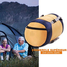 Load image into Gallery viewer, REDCAMP 25L Nylon Compression Stuff Sack for Sleeping Bag, Lightweight Compact Compression Bag for Camping Outdoor Hiking Backpacking Travelling, Yellow Large