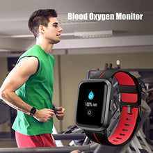 Load image into Gallery viewer, AIKELA Smart Watch Fitness Trackers With Blood Oxygen,Blood Pressure,Heart Rate,Sleep Monitor 5ATM Waterproof Activity Trackers Pedometer Sports Fitness Watches For Women Men For iOS Android(red)
