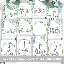 Load image into Gallery viewer, Little Angels Jamboree Baby Milestone Cards Boho Botanical Design- Baby's 1st Year Memory Photo Instagram Props (BMC20)
