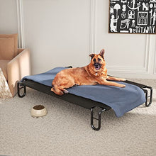 Load image into Gallery viewer, FAYDUDU Elevated Dog Bed Portable Raised Dog Beds with Washable and Breathable Mesh Large Dog Bed Lifted for Indoor and Outdoor Use (L, Black)