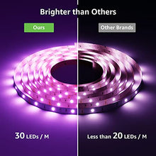 Load image into Gallery viewer, LED Strip Light with Remote 5M, Lepro Dimmable RGB LED Strips Colour Changing Room Lights, Stick on LED Lights for Bedroom, Kitchen, Kids Room (Plug and Play, 150 Bright 5050 LEDs)