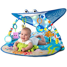 Load image into Gallery viewer, Bright Starts, Disney Baby, Finding Nemo Ocean Lights Baby Activity Gym and Play Mat with Detachable Toys, Sound and Music, Ages Newborn +