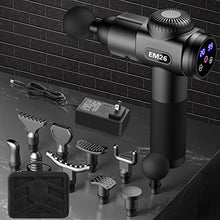 Load image into Gallery viewer, TOLOCO Massage Gun, Upgrade Percussion Muscle Massage Gun for Athletes, Handheld Deep Tissue Massager (Black)