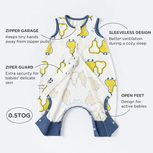 Load image into Gallery viewer, DuoMiaoMiao Baby Sleeping Bag with Legs, Summer Sleeping Bag with feet 0.5 TOG, 100% Cotton Baby Wearable Blanket Baby Sleeping Bag 6-18 months