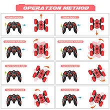 Load image into Gallery viewer, Remote Control Cars RC Car 360°Double Side Flips 2.4GHz RC Radio Controlled High Speed 4WD Stunt Car with Two Rechargeable Batteries Toy Cars for 3 4 5 6 7 8 9 12 Years Old Kids Boys Gift (Red)