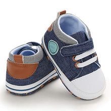 Load image into Gallery viewer, MASOCIO Baby Boy Shoes Infant Toddler First Walking Trainer Prewalker Blue 3-6 Months