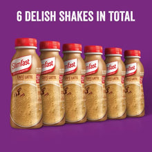 Load image into Gallery viewer, SlimFast Ready To Drink Shake, Tasty, Balanced Shake with Vitamins and Minerals, No Sugar, Cafe Latte Flavour, 6 x 325 ml Multipack