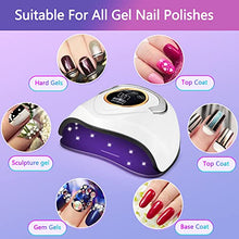 Load image into Gallery viewer, 180W Super Power Nail Lamp,Professional Quick-Drying Nail Lamp,LED+UV Dual Light Source Lamp Beads,48 Lamp Beads,with Induction Start and Autonomous Button Timing Function (180)