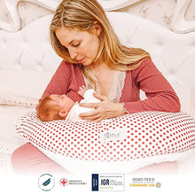 Load image into Gallery viewer, Koala Babycare Pregnancy Pillow and Nursing Pillow – Multifunctional Maternity Pillow for Sleeping and Breastfeeding – Full Body Pillow for Pregnant Women - Koala Hugs Plus (White - Red)