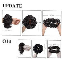 Load image into Gallery viewer, 1PC Wavy Curly Messy Hair Bun Extensions Scrunchie Hair Bun Updo Hairpiece Hair Ribbon Ponytail Hair Extensions For Female Girls(Ash Blonde)