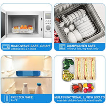 Load image into Gallery viewer, Braoses Lunch Box for Kids with Compartments, Bento Box with Variable 4 or 6 Compartments, Robust Bento Lunch Box, BPA Free Lunch Boxes for Kindergarten School Picnic and Travel (Blue)