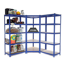 Load image into Gallery viewer, Heavy Duty Garage Corner shelving kit, 1 Corner unit 1800mm x 900mm x 450mm FREE Next Working Day Delivery *