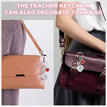 Load image into Gallery viewer, Teacher Gifts for Women Thank You Teacher Keychain Teacher Appreciation Gifts Teacher Gifts Keychain Jewelry Accessories Teacher Presents for Women Teachers Birthday Valentine New Year (Heart Style)