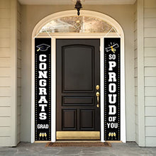 Load image into Gallery viewer, Graduation Porch Sign, We are So Proud You Banner, 2022 Graduation Party Door Banner, Congrats Grad Banner, Graduation Hanging Banner, Door Sign Graduation Banner for 2022 Graduation Decorations