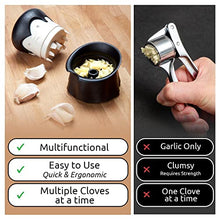 Load image into Gallery viewer, OTOTO Gracula Garlic Grinder- Garlic Twister & Peeler- Garlic Mincer Tool, Twist Top & Easy Squeeze Manual Garlic Press - BPA Free, Easy Clean & Dishwasher Safe Garlic Twist Crusher Kitchen Tool