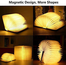 Load image into Gallery viewer, Dad Gifts from Daughter Son, Birthday Gifts for Dad Grandad Step Dad, Engraved Wooden Folding Book Lamp for Fathers Day, Dad Birthday, Thanksgiving, Christmas