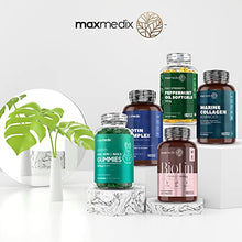 Load image into Gallery viewer, Biotin Hair Growth Supplement 12000mcg - 365 Biotin Tablets (Vitamin B7) - 1 Year Supply - Skin Hair Nail Vitamins for Women & Men - Vegan Biotin Vitamins - Non-GMO & Gluten Free - Made in The UK