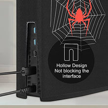 Load image into Gallery viewer, Anti-Dust Cover for PS5,Protective Cover for Sony Playstation 5,Anti Scratch Waterproof Dust Proof,PS5 Accessories (Black Spider)