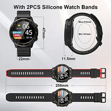 Load image into Gallery viewer, IOWODO X5 Smart Watch for Men, Women 1.3in Full Touch Screen Fitness Tracker w Heart Rate Sleep Monitor, 5ATM Waterproof Fitness Watch w Calorie Step Counter, Smartwatch for iPhone Android Phones