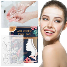 Load image into Gallery viewer, Face Wrinkle Patches, 16 Pcs Reusable Anti Wrinkle Pads for Face, 100% Medical-Grade Silicone, Smoothing and Reducing Wrinkles