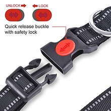 Load image into Gallery viewer, Amazon Brand - Umi Reflective Dog Collar, Adjustable Basic Dog Collar with Safety Locking Buckle and Soft Neoprene Padded, Durable Nylon Pet Collars for Puppy Small Medium Large Dogs