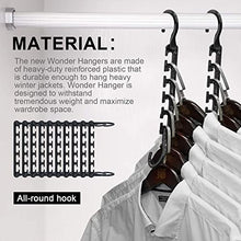Load image into Gallery viewer, AOLIGEI 20pcs Clothes Hangers Space Saving, Wardrobe Hangers Organisers Non Slip Magic Hangers Closet 9.5" x 4"