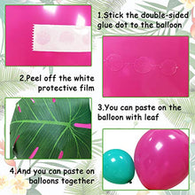 Load image into Gallery viewer, 101pcs Tropical Balloons Luau Garland Arch Kit 5 Inch 12 Inch Balloons Pink Green Yellow Blue Balloon Set and Palm Leaves for Tropical Theme Hawaii Birthday Wedding Party Baby Decorations