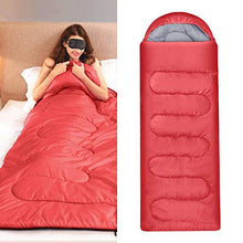 Load image into Gallery viewer, Yaheetech Single Adult Sleeping Bags Lightweight Envelope Sleeping Bags Rectangular Sleeping Bags with Carry Bag, Waterproof, Red