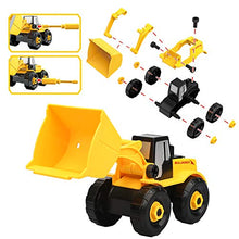Load image into Gallery viewer, Vanplay 6 in 1 Take-Apart Construction Vehicles include Toy Drill & Box, Digger Excavators Truck Building STEM Learning Gift, Electric Drill Toy Set for Boys Girls 3 4 5 years old