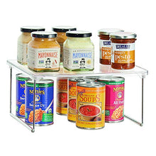 Load image into Gallery viewer, iDesign 70030EU Pantry Unit, Shelf Made of Durable Plastic and Metal, Practical Storage Organiser for Food, Kitchen Accessories and Utensils, Clear/Silver, 30.5cm x 25.4cm x 15.2cm