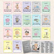 Load image into Gallery viewer, Baby Milestone Cards – 57 Keepsake Moments | First Year Memories | Personalise | Unisex | Mum to be Gift | Baby