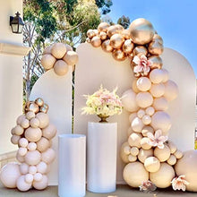 Load image into Gallery viewer, Blush Ivory Balloons Garland Kit Pastel Ivory White Rose Gold Metallic Balloons Arch kit for Kids Adult Birthdays Weddings Receptions Decor