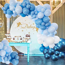Load image into Gallery viewer, colourbow Blue Balloon Garland Light Blue Balloons 132Pcs Blue Balloons Different Sizes Dark Blue Balloons Baby Blue Balloons White Balloons Metallic Blue Balloons Birthday Baby Shower Decorations
