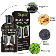 Load image into Gallery viewer, Black Hair Shampoo, Darkening Shampoo, Hair Growth Shampoo, Grey Reverse Hair Color Shampoo Natural Darkening Black Hair Ginger Colorin, Restore Lustrous and Shiny Hair