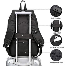 Load image into Gallery viewer, Anti-Theft Laptop Backpack,Business Travel Backpack Bag with USB Charging Port Lock,Water Resistant College School Computer Rucksack Work Backpack for Mens Womens Fits 15.6 Inch Laptop-Black