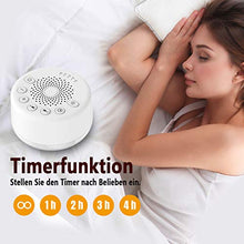 Load image into Gallery viewer, Easysleep Sound Machine White Noise Machine for Baby Adults Kids Sleeping with Night Light 25 Soothing Sounds 32 Volume 5 Timer Memory Function for Home Office Travel