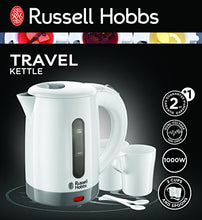 Load image into Gallery viewer, Russell Hobbs 23840 Compact Travel Electric Kettle, Plastic, 1000 W, White